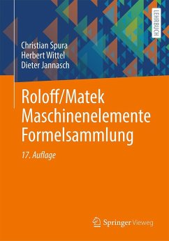 Roloff/Matek Maschinenelemente Formelsammlung von Springer Fachmedien Wiesbaden / Springer Vieweg / Springer, Berlin